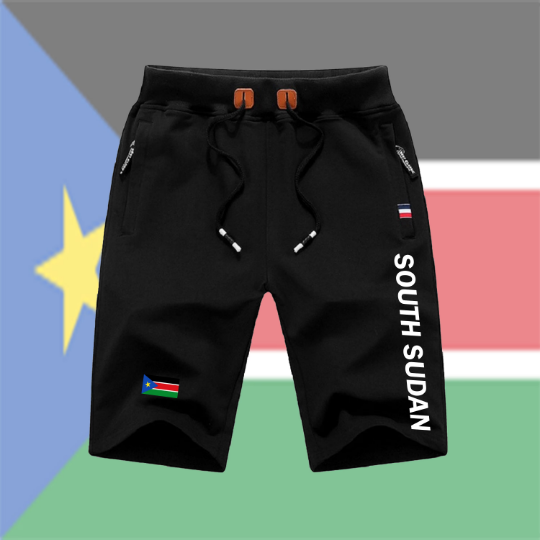 South Sudan Shorts / South Sudan Pants / South Sudan Shorts Flag / South Sudan Jersey / Grey Shorts / Black Shorts / South Sudan Poster