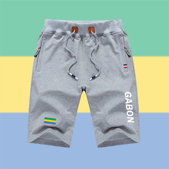 Gabon Shorts / Gabon Pants / Gabon Shorts Flag / Gabon Jersey / Grey Shorts / Black Shorts / Gabon Poster / Gabon Map / Men Women
