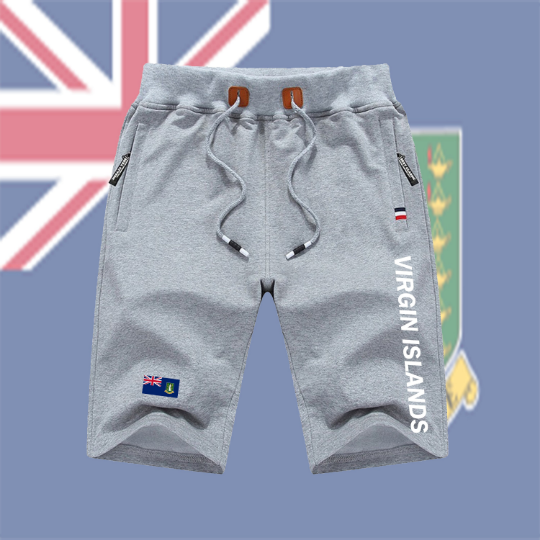 Virgin Islands Shorts / Virgin Islands Pants / Virgin Islands Shorts Flag / Virgin Islands Jersey / Grey Shorts / Black Shorts