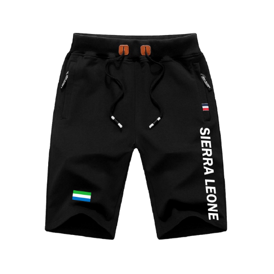 Sierra Leone Shorts / Sierra Leone Pants / Sierra Leone Shorts Flag / Sierra Leone Jersey / Grey Shorts / Black Shorts / Sierra Leone Poster