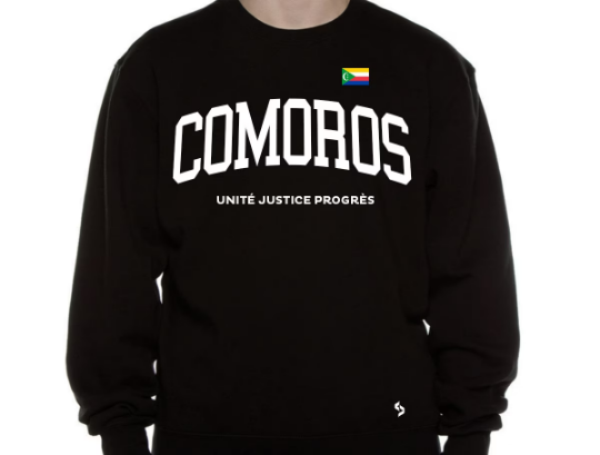 Comoros Sweatshirts / Comoros Shirt / Comoros Sweat Pants Map / Comoros Jersey / Grey Sweatshirts / Black Sweatshirts / Comoros Poster