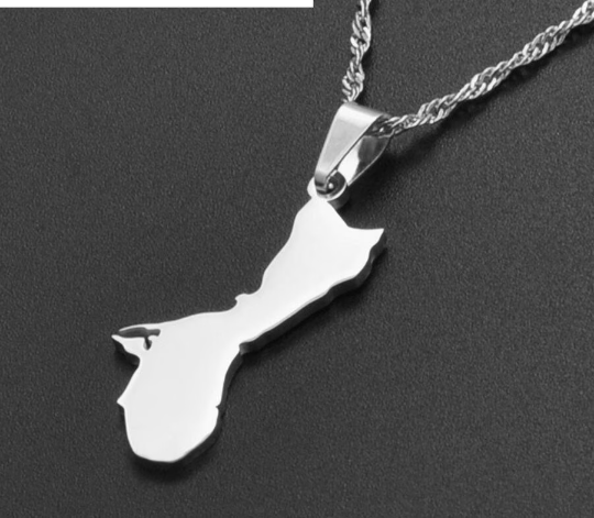 18K Gold Plated Guam Map Necklace, Guam Necklace, Guam Flag, Guam Jewelry, Guam Pendant, Guam Gifts, Guam Earrings