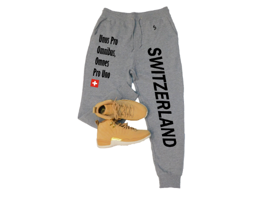 Switzerland Sweatpants / Switzerland Shirt / Switzerland Sweat Pants Map / Grey Sweatpants / Black Sweatpants / Switzerland Poster