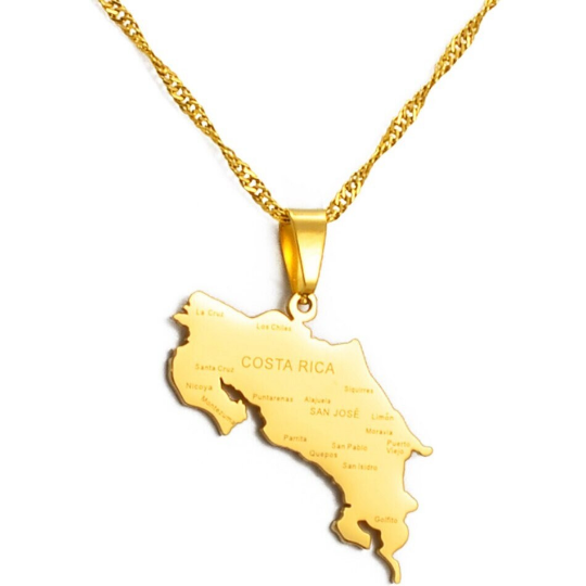 18k Gold Plated Costa Rica Necklace