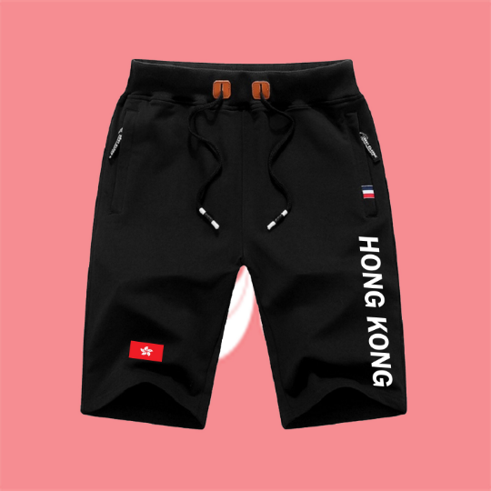 Hong Kong Shorts / Hong Kong Pants / Hong Kong Shorts Flag / Hong Kong Jersey / Grey Shorts / Black Shorts / Hong Kong Poster / Hong Kong