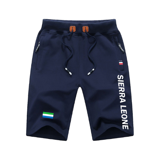 Sierra Leone Shorts / Sierra Leone Pants / Sierra Leone Shorts Flag / Sierra Leone Jersey / Grey Shorts / Black Shorts / Sierra Leone Poster