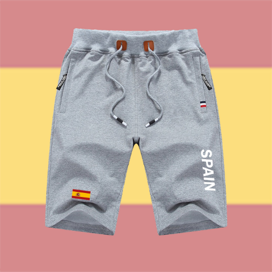 Spain Shorts / Spain Pants / Spain Shorts Flag / Spain Jersey / Grey Shorts / Black Shorts / Spain Poster / Spain Map / Men Women