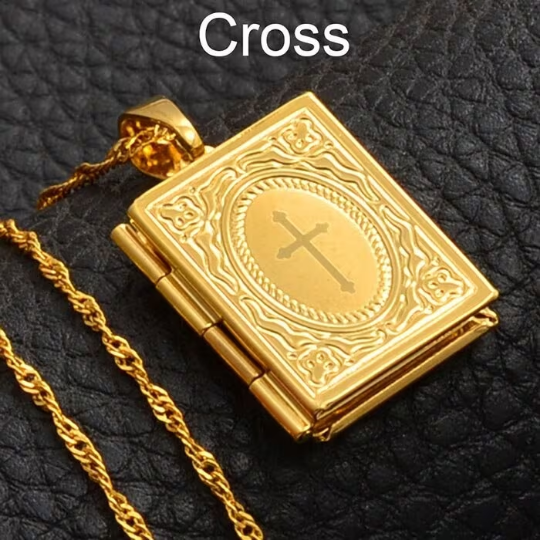 18K Gold Plated Holy Cross Necklace / Gold Plated Religious Necklace / Christian Necklace / Baptism Jewelry / Holy Cross Necklace Gift