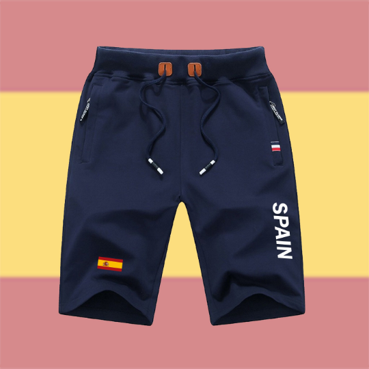Spain Shorts / Spain Pants / Spain Shorts Flag / Spain Jersey / Grey Shorts / Black Shorts / Spain Poster / Spain Map / Men Women