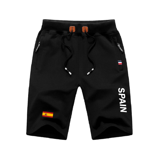 Spain Shorts / Spain Pants / Spain Shorts Flag / Spain Jersey / Grey Shorts / Black Shorts / Spain Poster / Spain Map / Men Women