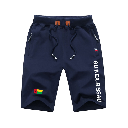 Guinea Bissau Shorts / Guinea Bissau Pants / Guinea Bissau Shorts Flag / Guinea Bissau Jersey / Grey Shorts / Black Shorts / Guinea Bissau