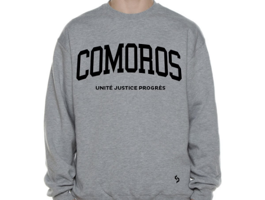 Comoros Sweatshirts / Comoros Shirt / Comoros Sweat Pants Map / Comoros Jersey / Grey Sweatshirts / Black Sweatshirts / Comoros Poster