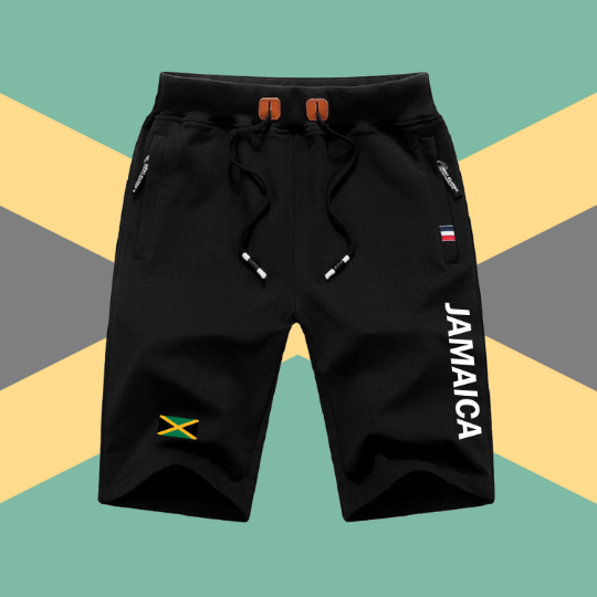 Jamaica Shorts / Jamaica Pants / Jamaica Shorts Flag / Jamaica Jersey / Grey Shorts / Black Shorts / Jamaica Poster / Jamaica Map /Men Women