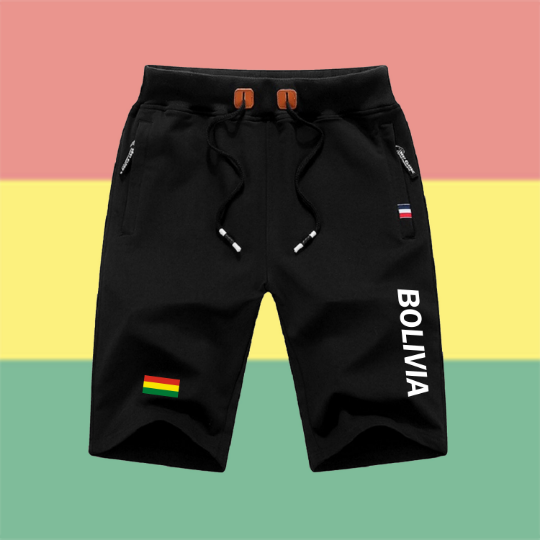 Bolivia Shorts / Bolivia Pants / Bolivia Shorts Flag / Bolivia Jersey / Grey Shorts / Black Shorts / Bolivia Poster / Bolivia Map