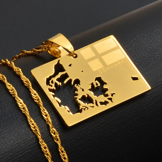 18K Gold Plated Denmark Necklace
