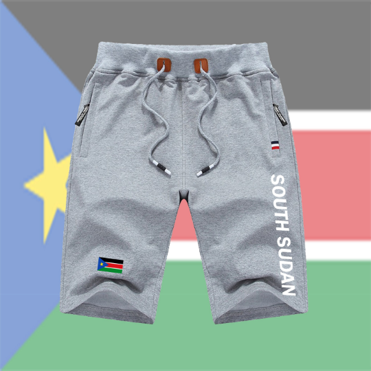 South Sudan Shorts / South Sudan Pants / South Sudan Shorts Flag / South Sudan Jersey / Grey Shorts / Black Shorts / South Sudan Poster