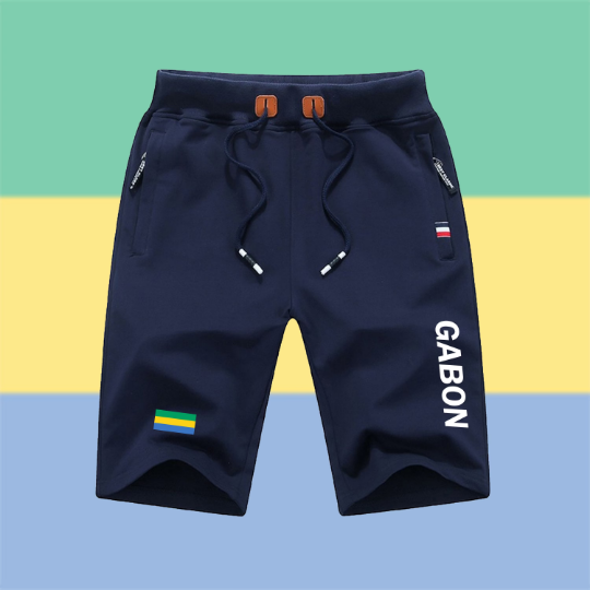 Gabon Shorts / Gabon Pants / Gabon Shorts Flag / Gabon Jersey / Grey Shorts / Black Shorts / Gabon Poster / Gabon Map / Men Women