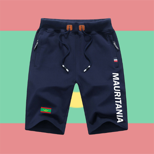 Mauritania Shorts / Mauritania Pants / Mauritania Shorts Flag / Mauritania Jersey / Grey Shorts / Black Shorts / Mauritania Poster