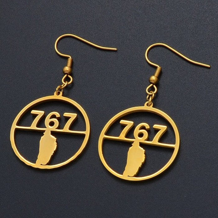 Dominica 18K Gold Plated Earrings / Dominica Jewelry / Dominica Earrings / Dominica Gift