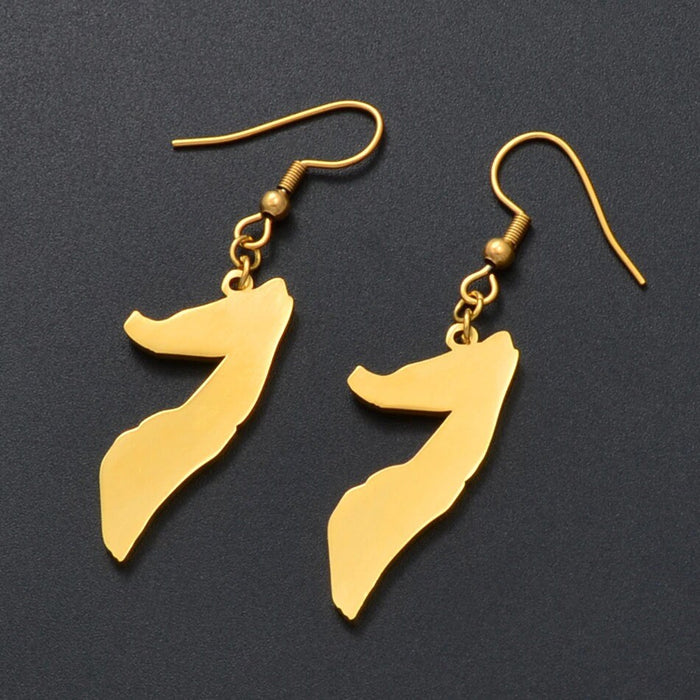 Somalia 18K Gold Plated Earrings / Somalia Jewelry / Somalia Earrings / Somalia Gift