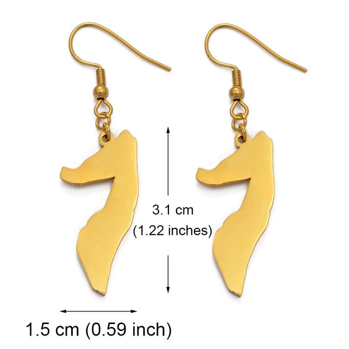 Somalia 18K Gold Plated Earrings / Somalia Jewelry / Somalia Earrings / Somalia Gift