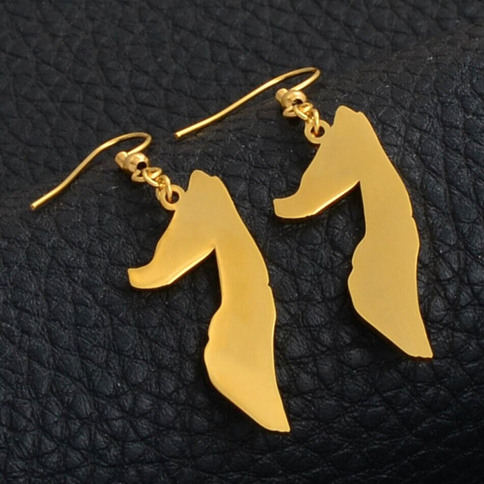 Somalia 18K Gold Plated Earrings / Somalia Jewelry / Somalia Earrings / Somalia Gift