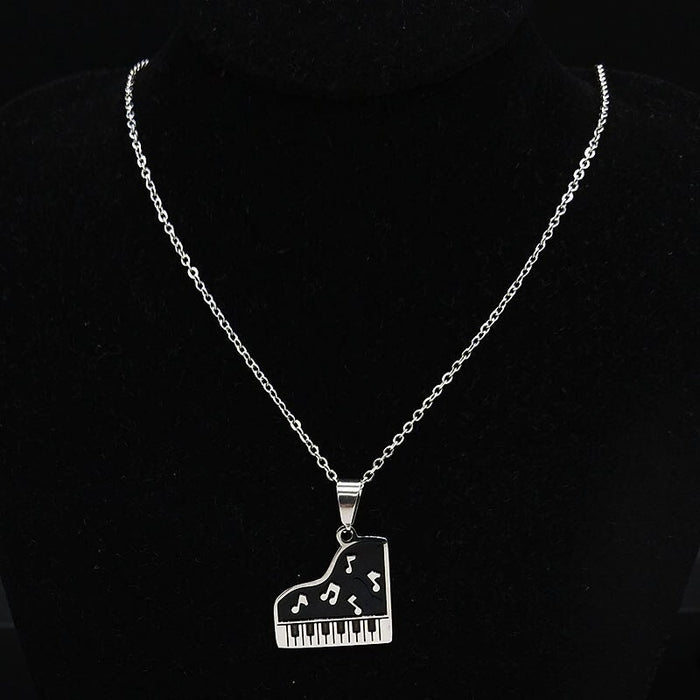 Piano Necklace/ Music Necklace / Music box pendant necklace/ Music note pendant / Sheet music necklace / Music note jewelry