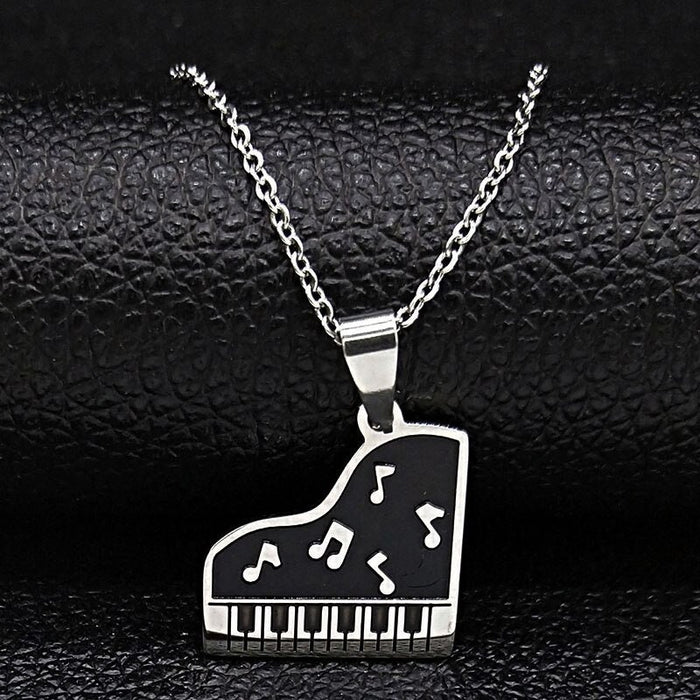 Piano Necklace/ Music Necklace / Music box pendant necklace/ Music note pendant / Sheet music necklace / Music note jewelry