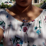 Dominican Map Full Color Necklace - Dominican gifts  - Dominican republic Necklace - Dominican republic gift - 1stCulture