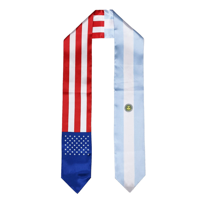 Argentine American Graduation Stole, Argentina America Graduation Sash, Argentinian Flag Graduation Stole, Argentinean Flag Graduation Stole