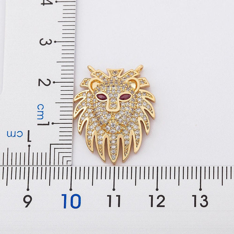 Gold Plated Lion minimalist necklace, Lion gifts Jewelry, Mothers day lion necklace, lion head pendant, lion necklace women men