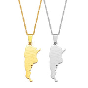 18K Gold Plated Argentina Necklace, argentina art, argentina gifts, necklace from argentina - 1stCulture