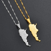 18K Gold Plated Argentina Necklace, argentina art, argentina gifts, necklace from argentina - 1stCulture