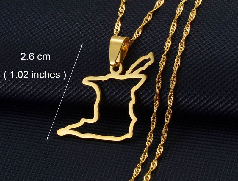 18K Gold Plated Trinidad Necklace, Trinidad and Tobago jewelry, Trinidad bracelet, Trinidad pendant, Trinidad necklace, Trinidad earrings