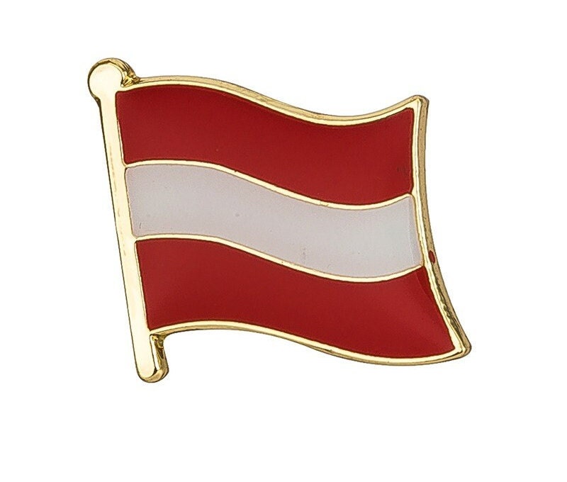 Austria National Flag Lapel Pin / Austria Flag Lapel clothes / Austria country flag Badge / national flag Brooch / Austria enamel pins