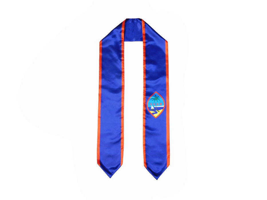 Guam Flag Graduation Stole, Guam Flag Graduation Sash, Guam Graduation Stole, Chamorro Flag Graduation Stole