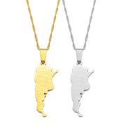 18K Gold Plated Argentina Necklace, argentina art, argentina gifts, necklace from argentina - 1stCulture