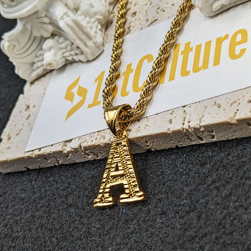 18K Gold Plated A-Z Initials Necklace / A-Z Letters Necklace / A-Z Initial Necklace / A-Z Letters Jewelry / A-Z Letters Gift