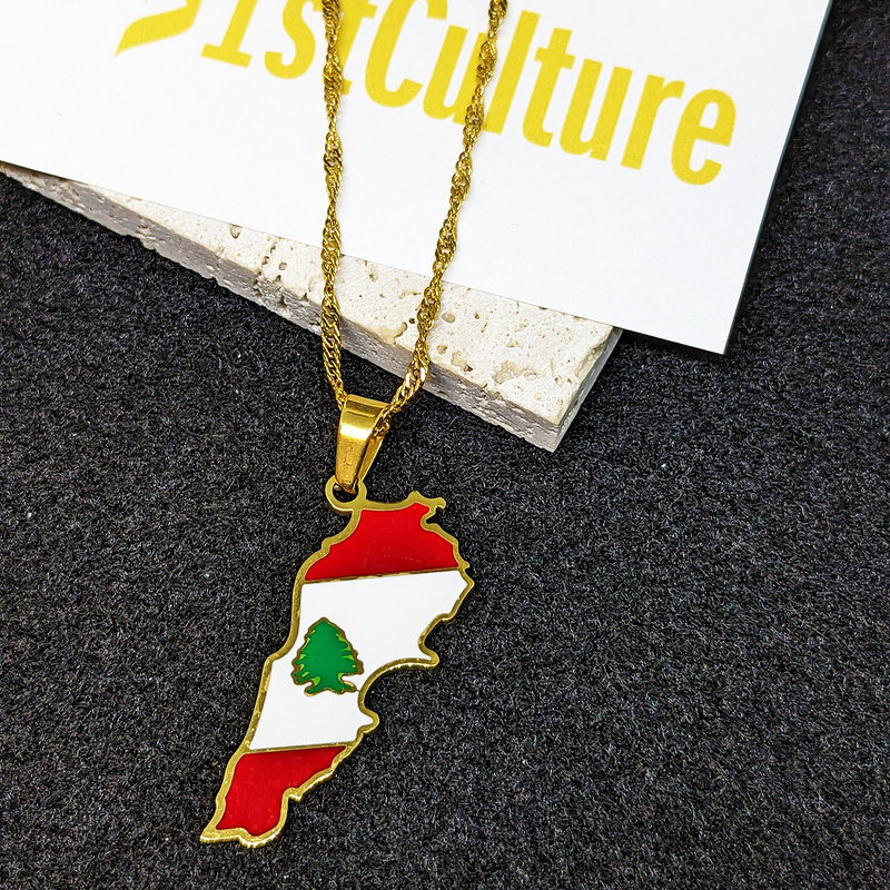 18K Gold Plated Lebanon Necklace
