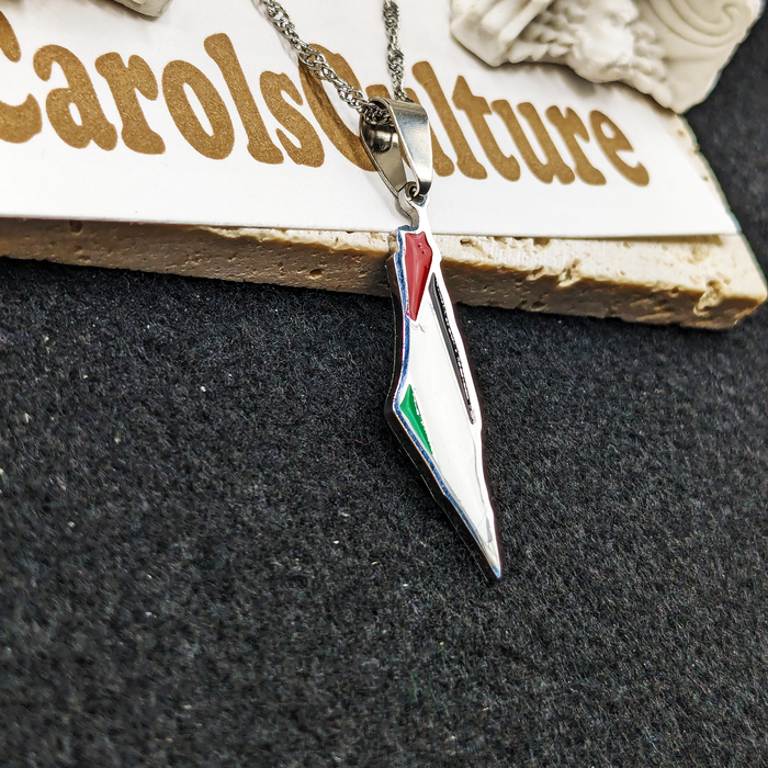 18k Gold Plated Palestine Necklace, Palestine Jewelry, Palestine Necklace, Palestine Jewelry, Palestine Earrings, Palestine Gift, Palestine