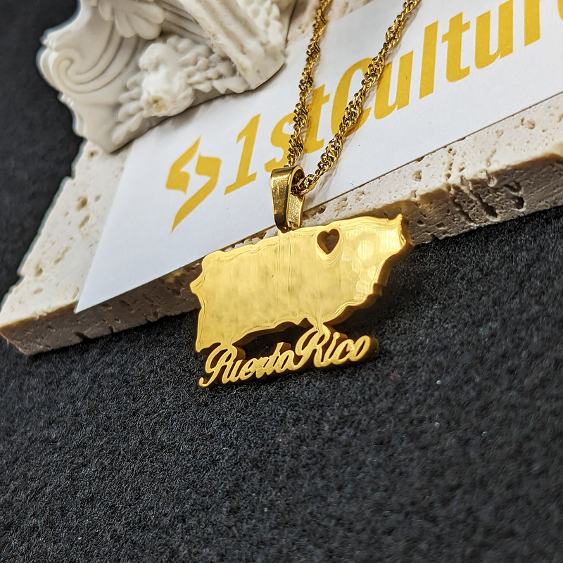18K Gold Plated Puerto Rico Necklace