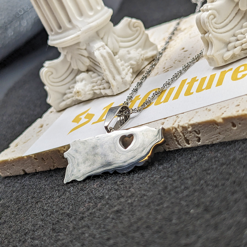 18k Gold plated Puerto Rico Flag Necklace