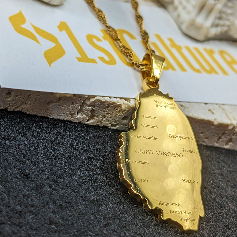 18K Gold Plated Saint Vincent Necklace