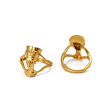 18K Gold Plated Egyptian Queen Nefertiti Adjustable Ring For Women - Egyptian Gold Ring - Charmed Jewelry Gift - Resizable Fits All Fingers