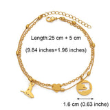 18K Gold Plated Haiti Ankle Bracelet - Neg Mawon Haiti - Haiti Anklets - Haiti Bracelets - Haiti Jewelry - Haiti Charm - Haiti Women