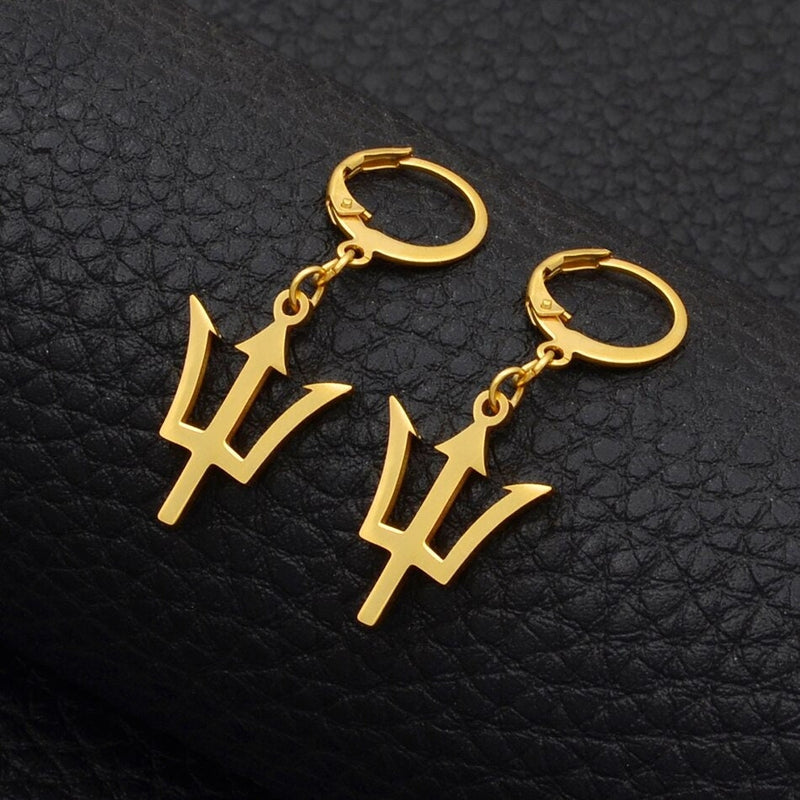 Barbados 18K Gold Plated Earrings / Barbados Jewelry / Barbados Earrings / Barbados Gift