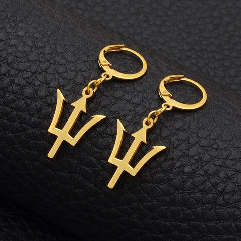 Barbados 18K Gold Plated Earrings / Barbados Jewelry / Barbados Earrings / Barbados Gift