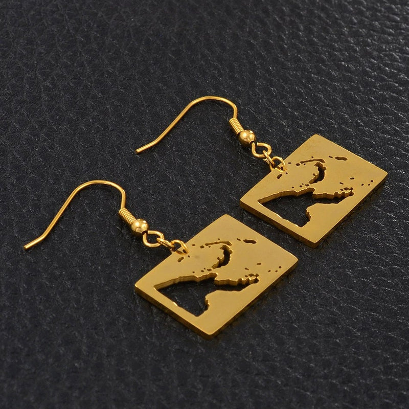 New Guinea 18K Gold Plated Earrings / New Guinea Jewelry / New Guinea Earrings / New Guinea Gift