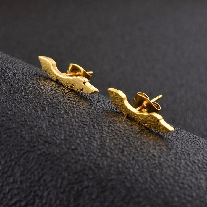 Curacao Islands 18K Gold Plated Earrings / Curacao Islands Jewelry / Curacao Islands Earrings / Curacao Islands Gift