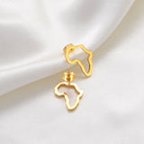 Africa 18K Gold Plated Earrings / Africa Jewelry / Africa Earrings / Africa Gift